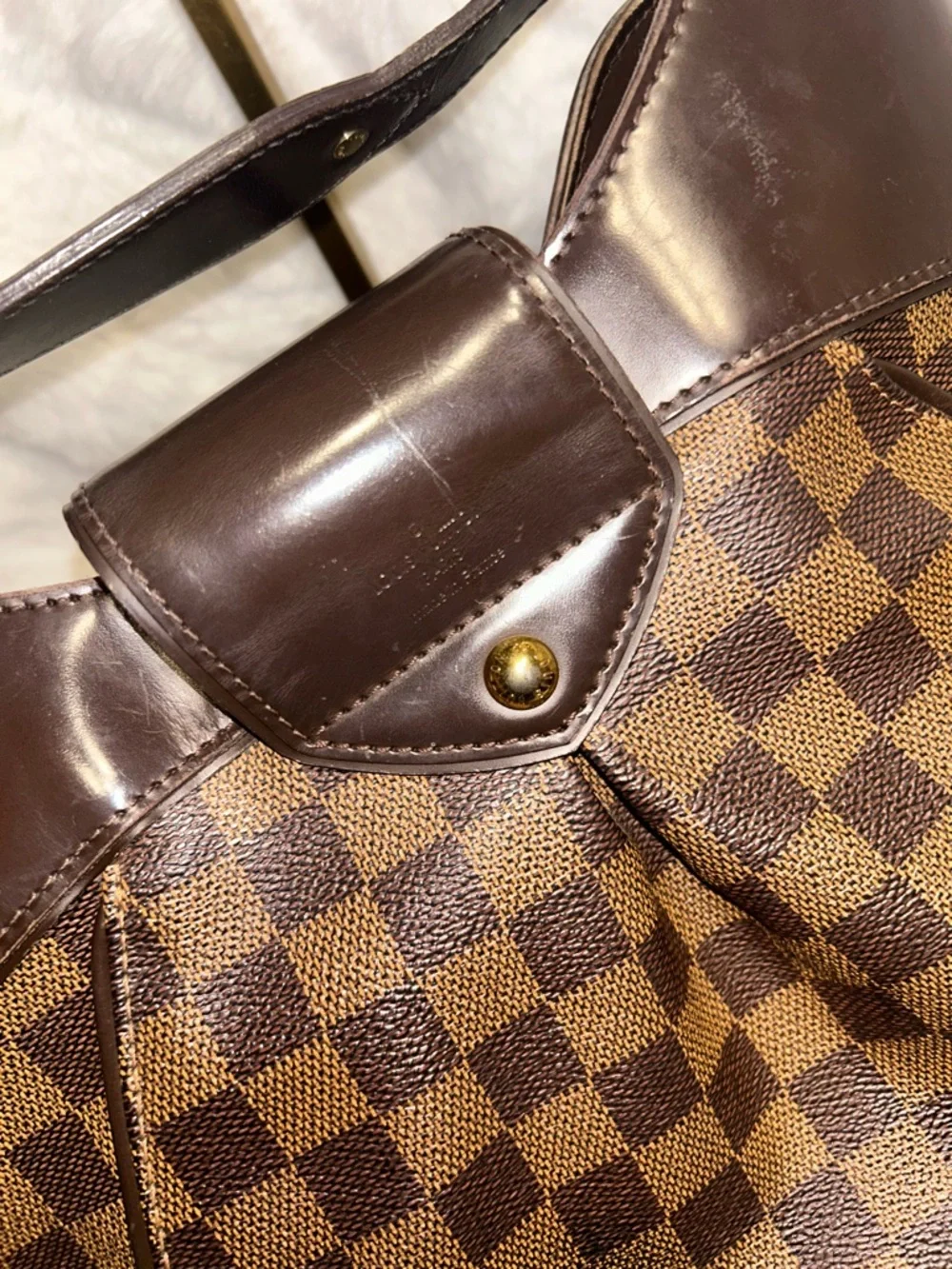 Louis Vuitton Damier‎ Ebene Sistina MM Shoulder Hobo